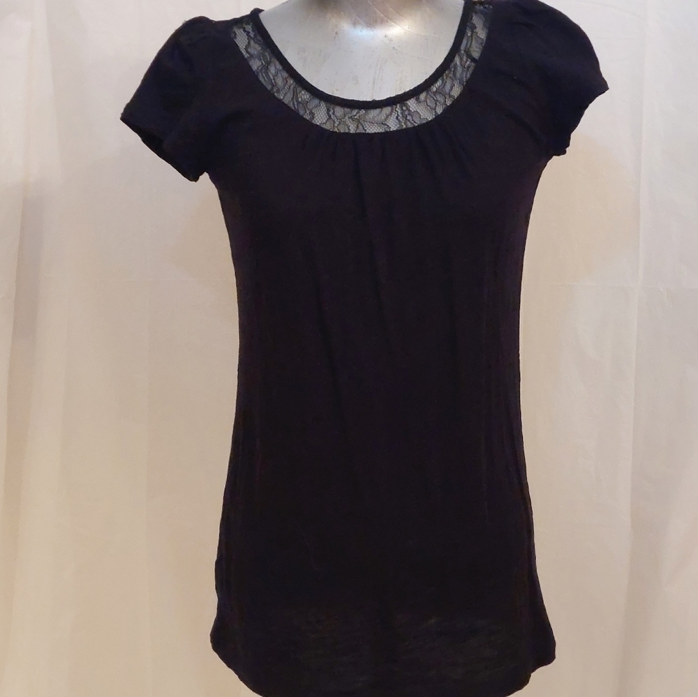 ANN Taylor LOFT blouse black size xs